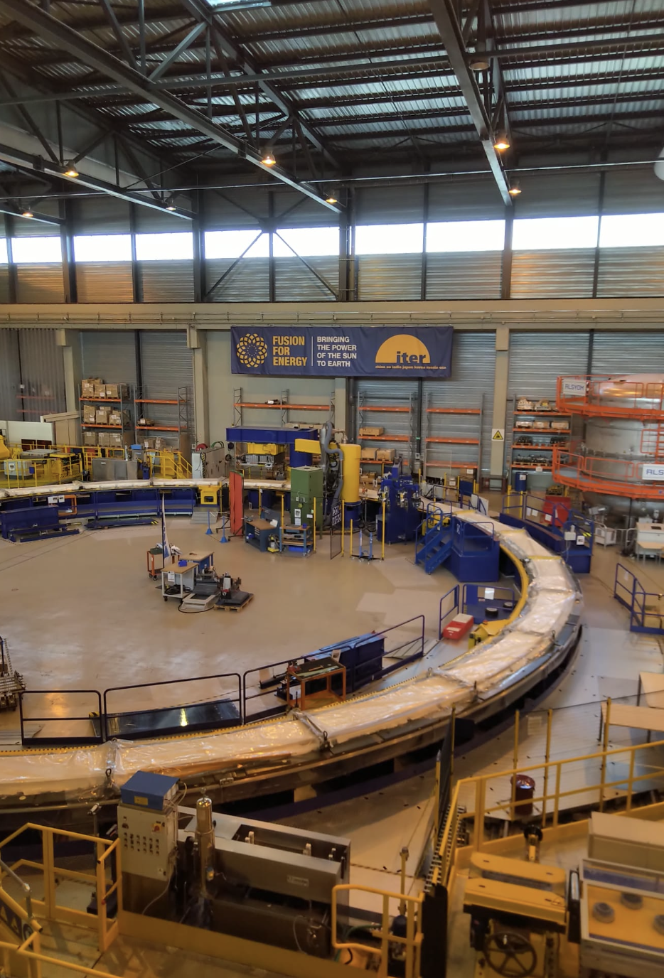 Magnet under construction